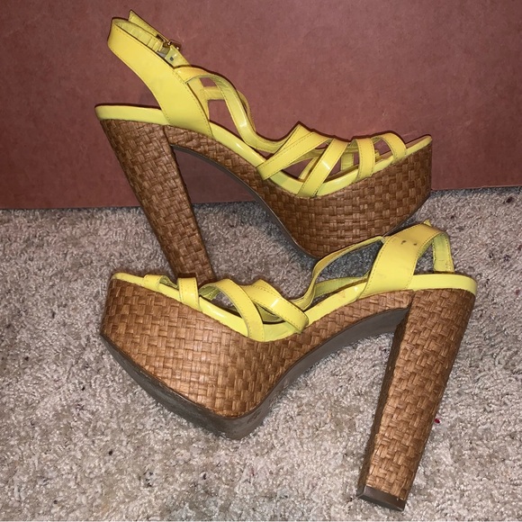 Jessica Simpson Cizal Lemon chill 8.5 platforms - Picture 2 of 15